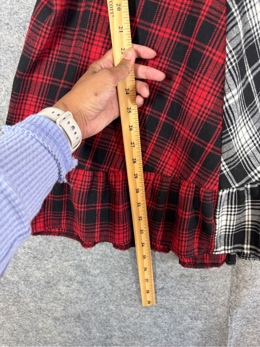 Y2K Goth Grunge Emo Red Black White Plaid Sundress XL Punk Rock Dark Romantic - Picture 9 of 16
